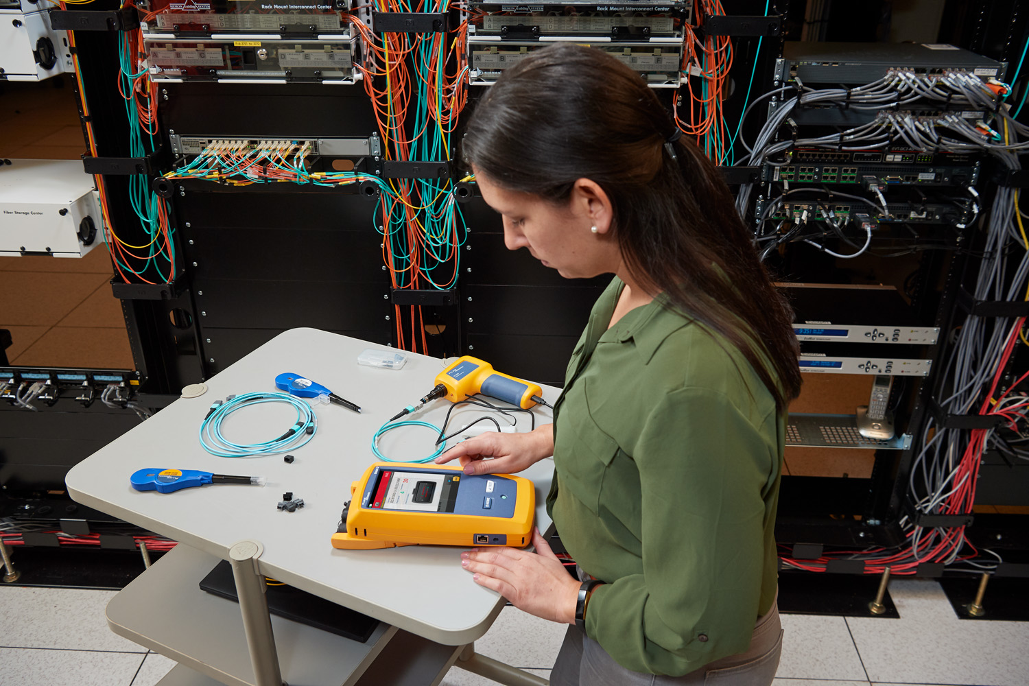 Data Center Female Employee