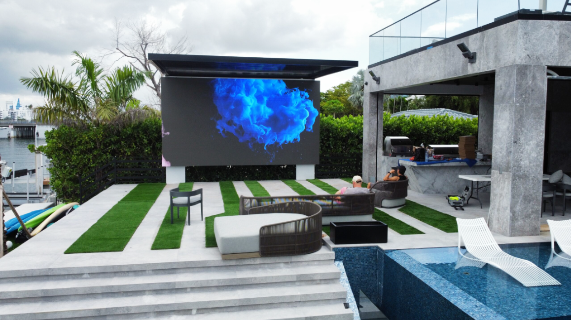 MDU Residential Backyard Video Screen