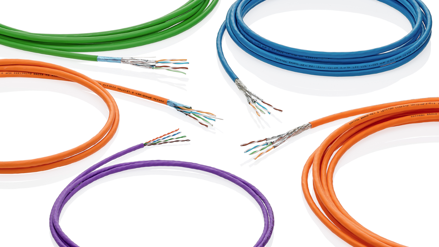 colorful copper cables