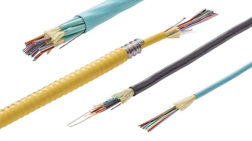 colorful fiber cables